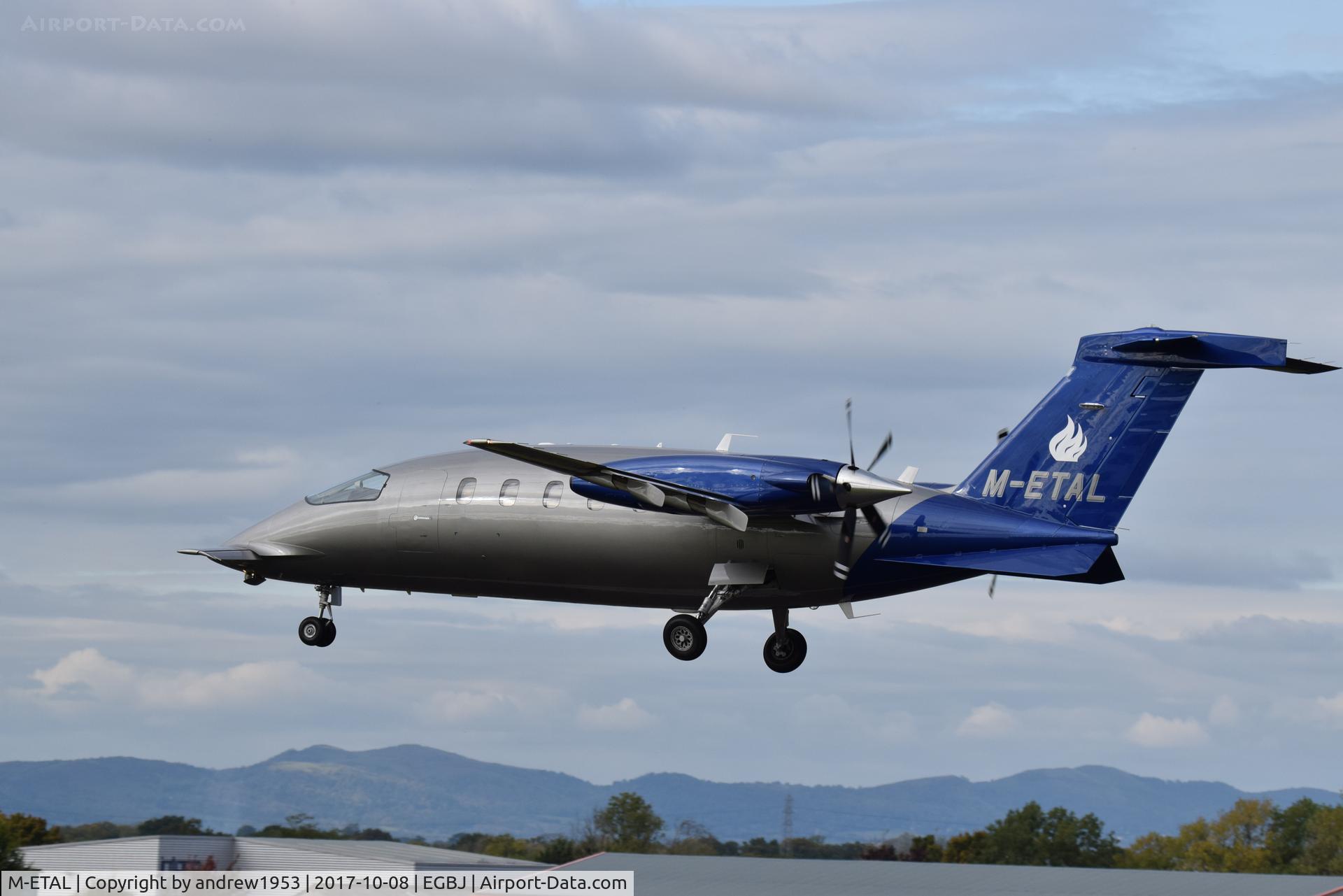 M-ETAL, 2009 Piaggio P-180 Avanti II C/N 1194, M-ETAL at Gloucestershire Airport.