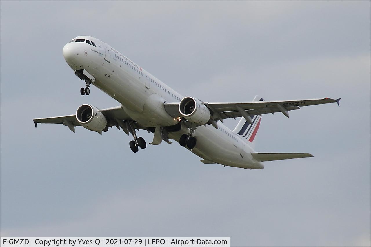 F-GMZD, 1995 Airbus A321-111 C/N 0529, Airbus A321-111, Take off rwy 24, Paris-Orly airport (LFPO-ORY)