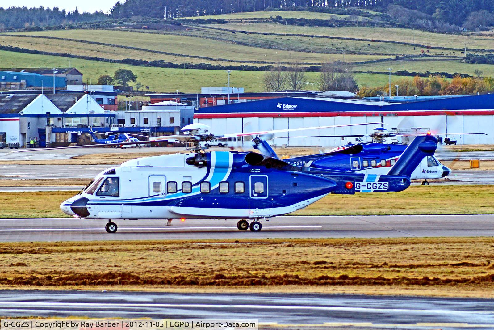 G-CGZS, 2007 Sikorsky S-92A C/N 920054, G-CGZS   Sikorsky S-92A [920054] (Bristow Helicopters) Aberdeen-Dyce~G 05/11/2012