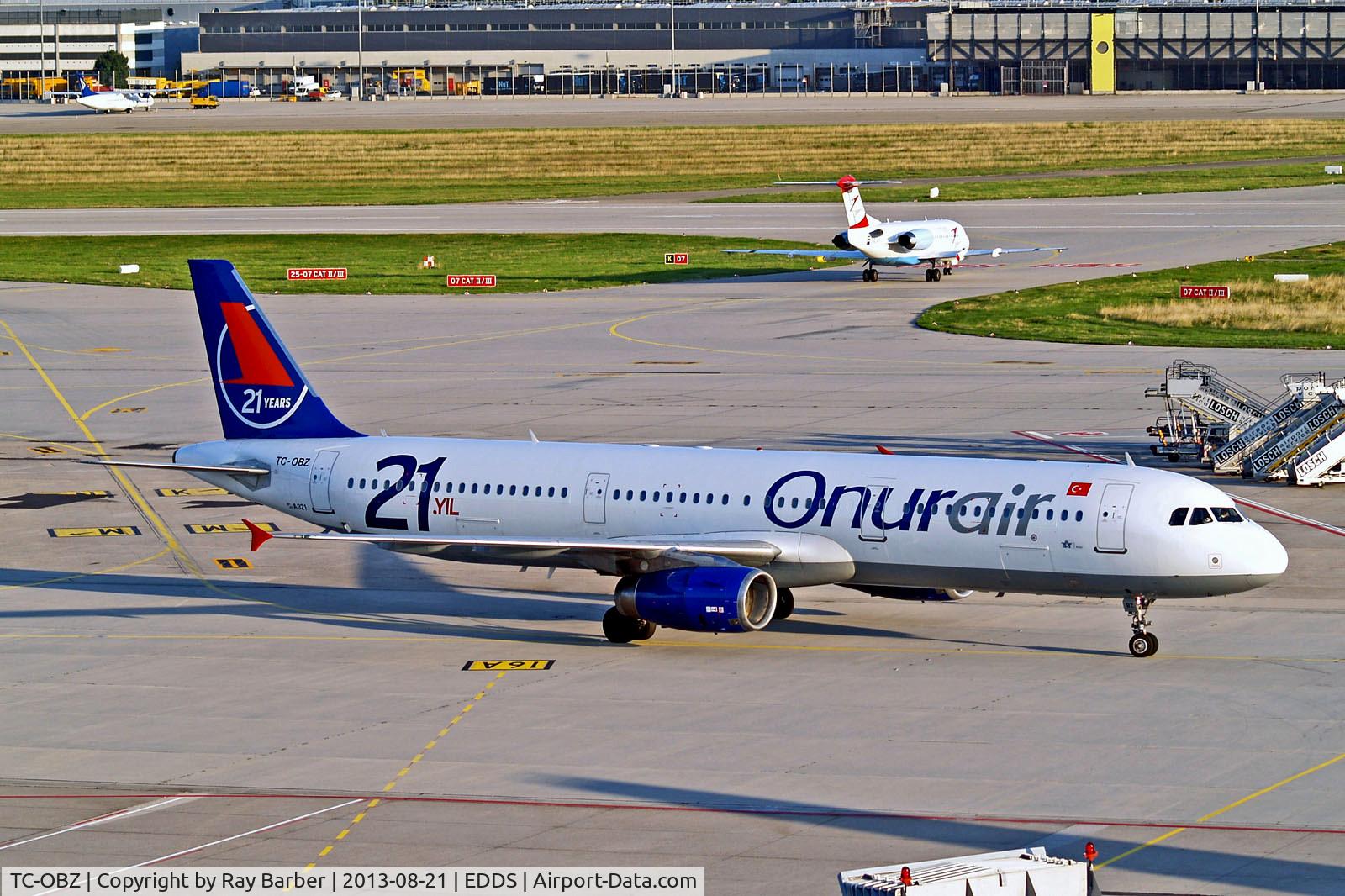 TC-OBZ, 1998 Airbus A321-231 C/N 0811, TC-OBZ   Airbus A321-231 [0811] (Onur Air) Stuttgart~D 21/08/2013