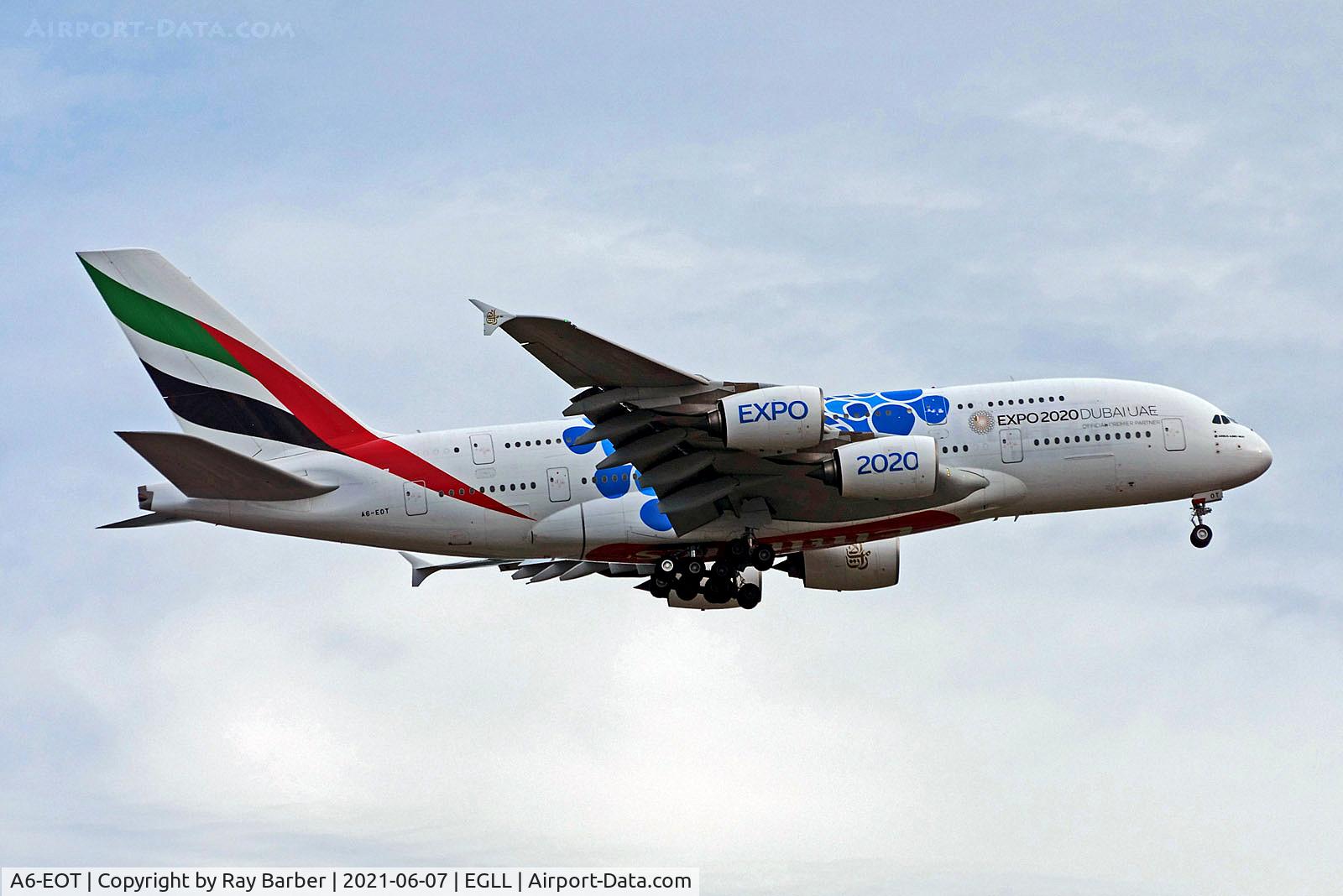 A6-EOT, 2015 Airbus A380-861 C/N 204, A6-EOT   Airbus A380-861 [204] (Emirates Airlines) Home~G 07/06/2021