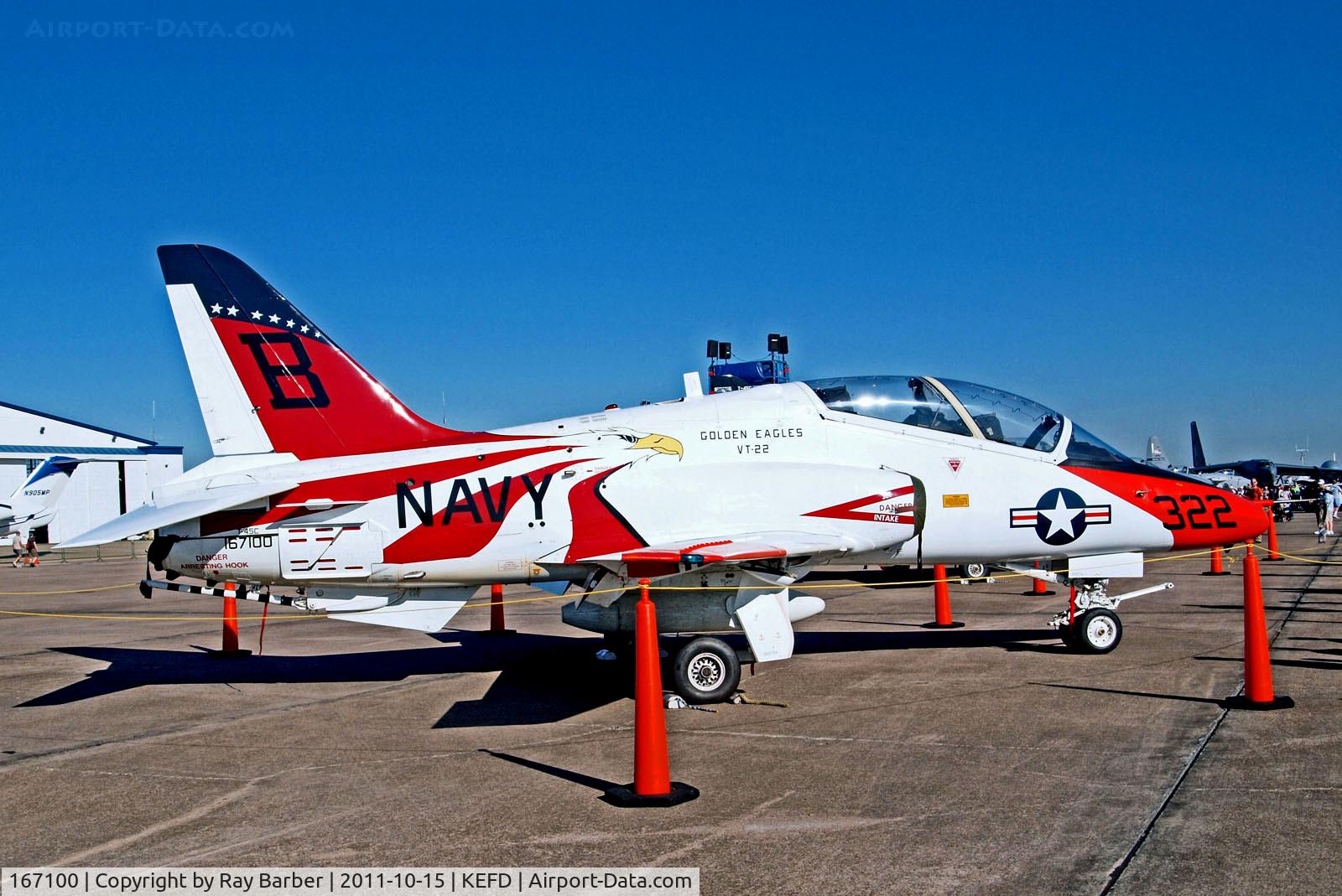 167100, Boeing T-45C Goshawk C/N C132, 167100   McDonnell Douglas T-45C Goshawk [C-132] (United States Navy) Houston-Ellington Field~N 15/10/2011