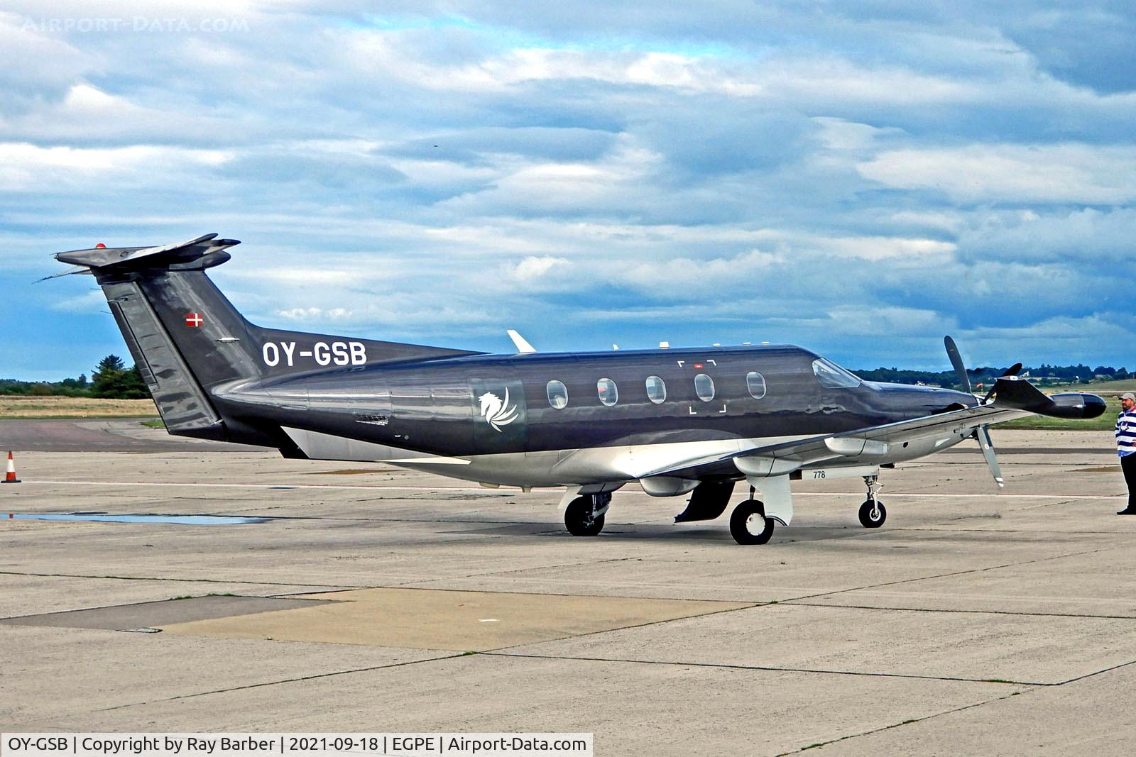 OY-GSB, 2006 Pilatus PC-12/47 C/N 778, OY-GSB   Pilatus PC-12/47 [778] (Copenhagen Air Taxi) Inverness (Dalcross)~G 18/09/2021