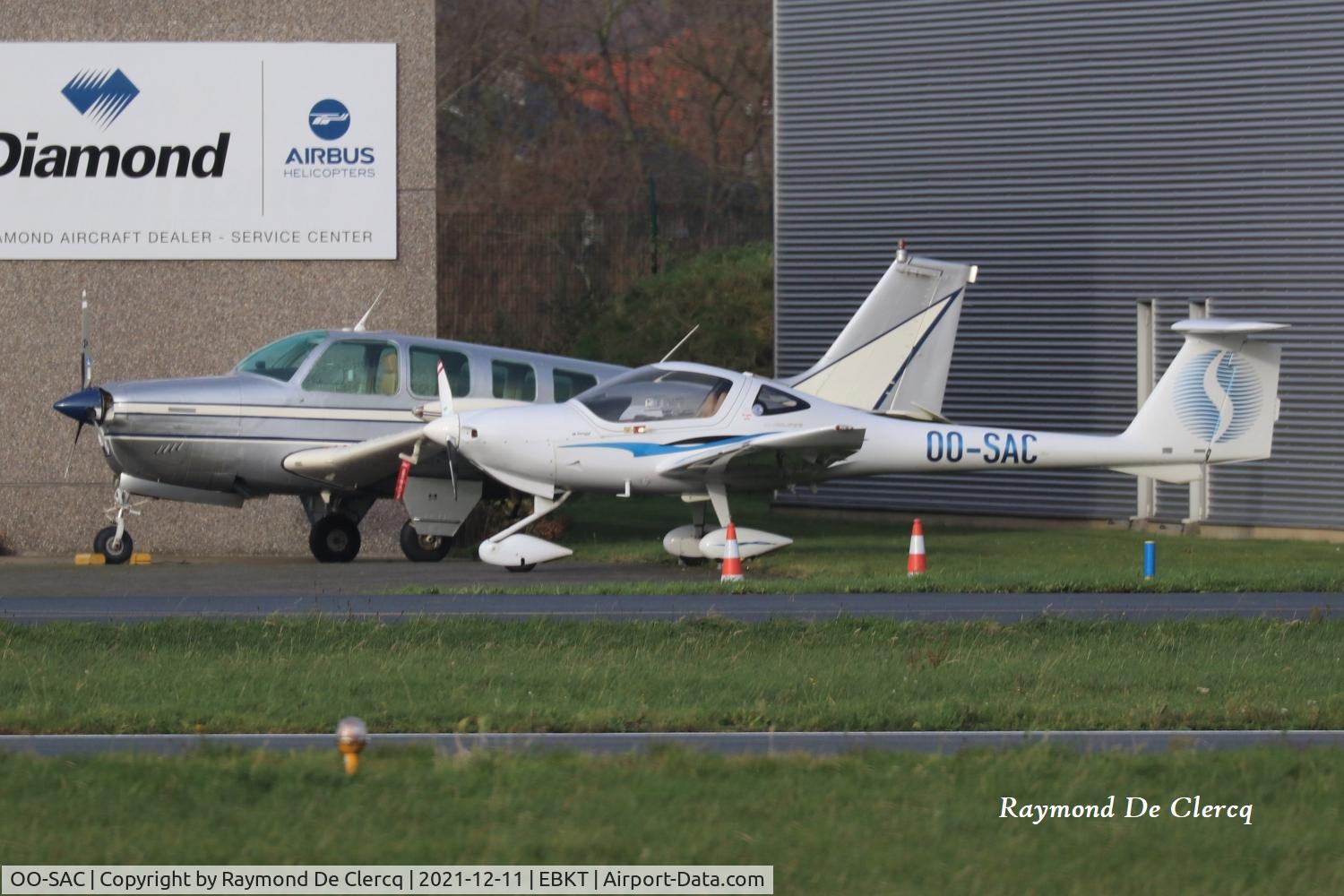 OO-SAC, 2009 Diamond DA-20C-1 Eclipse C/N C0535, At Kortrijk Airport.