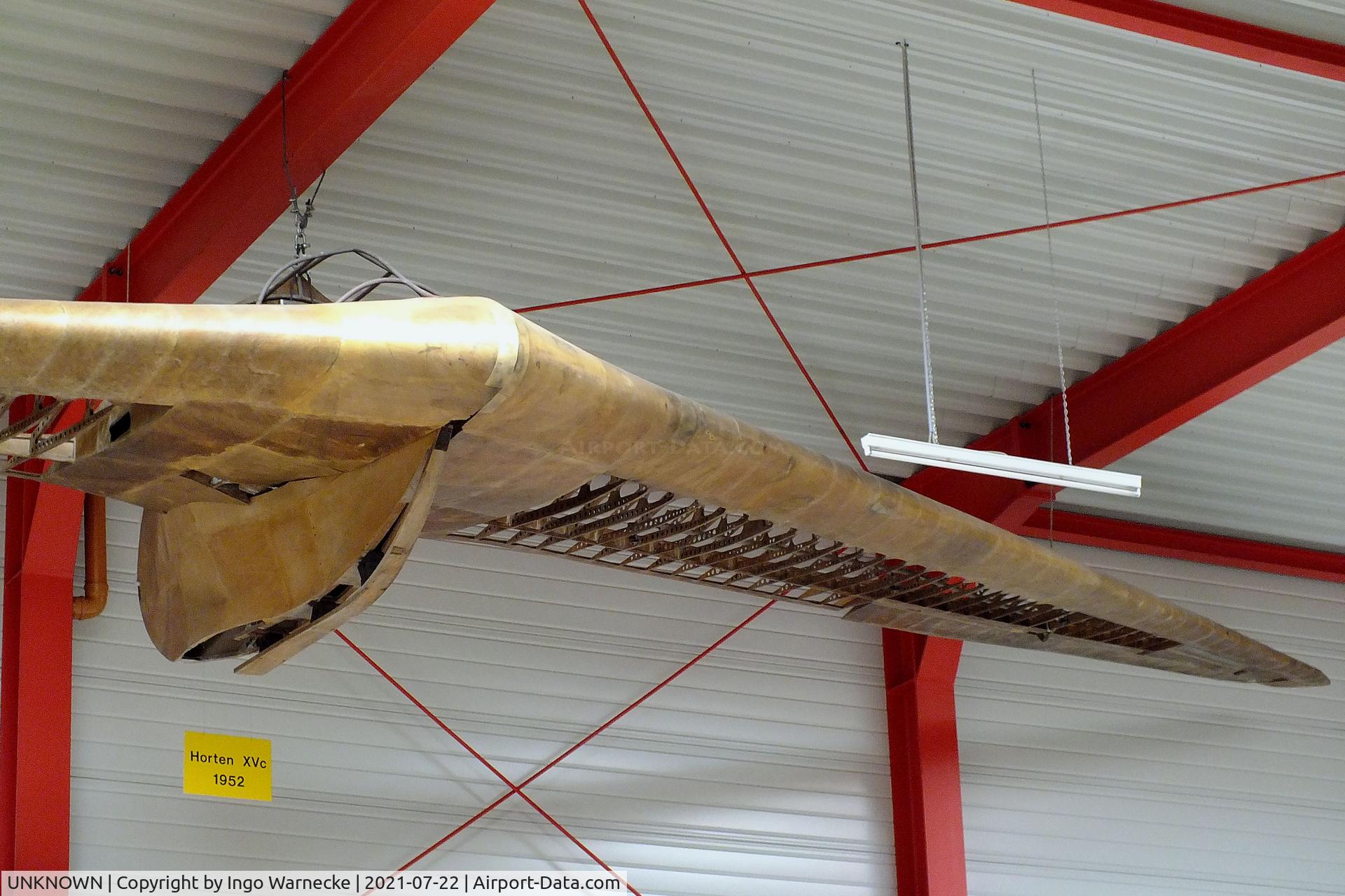UNKNOWN, 1952 Horten XVc C/N unknown, Horten XVc (minus outer skin on wings) at the Flugausstellung P. Junior, Hermeskeil