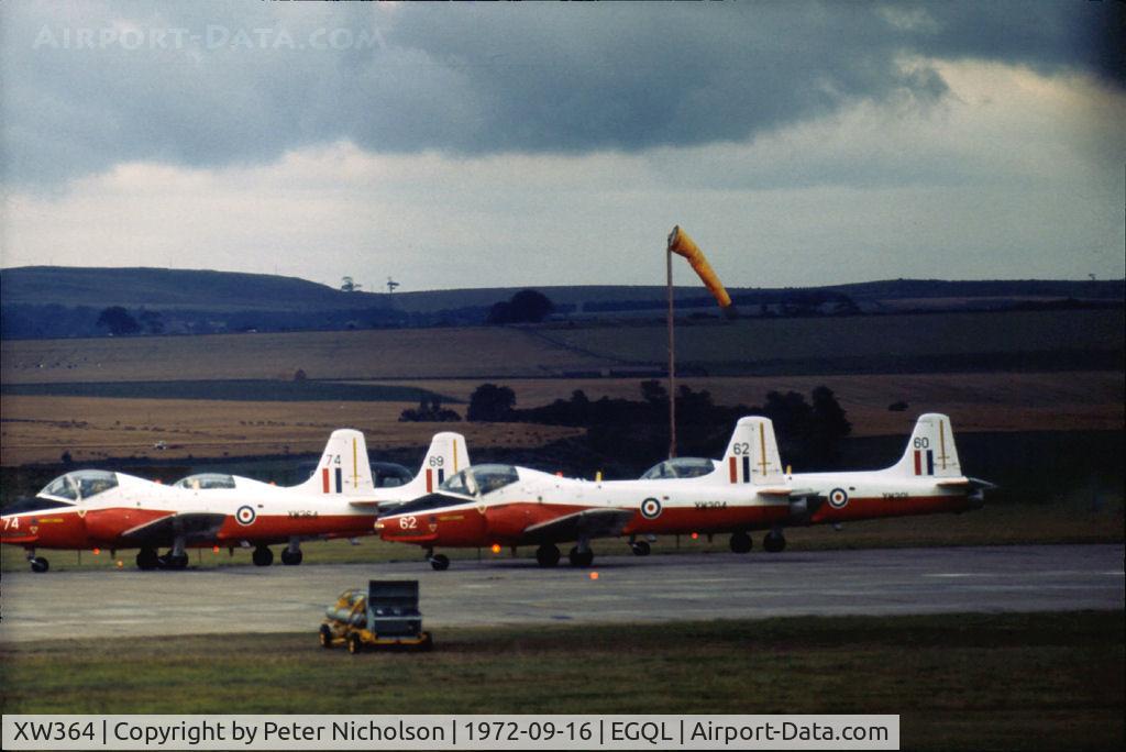 XW364, 1971 BAC 84 Jet Provost T.5A C/N EEP/JP/1014, Jet Provost T.5 of 1 Flying Training School in action at the 1972 Battle of Britain Air Display at RAF Leuchars, Fife.