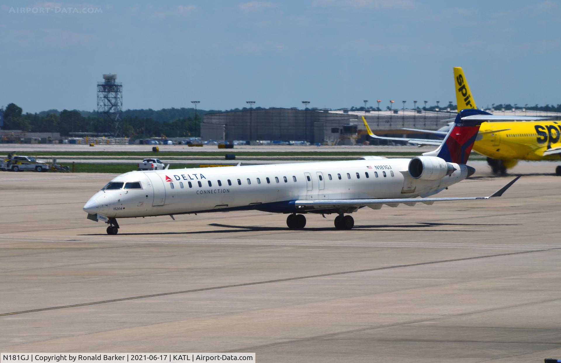 N181GJ, 2008 Bombardier CRJ-900 (CL-600-2D24) C/N 15204, Taxi Atlanta
