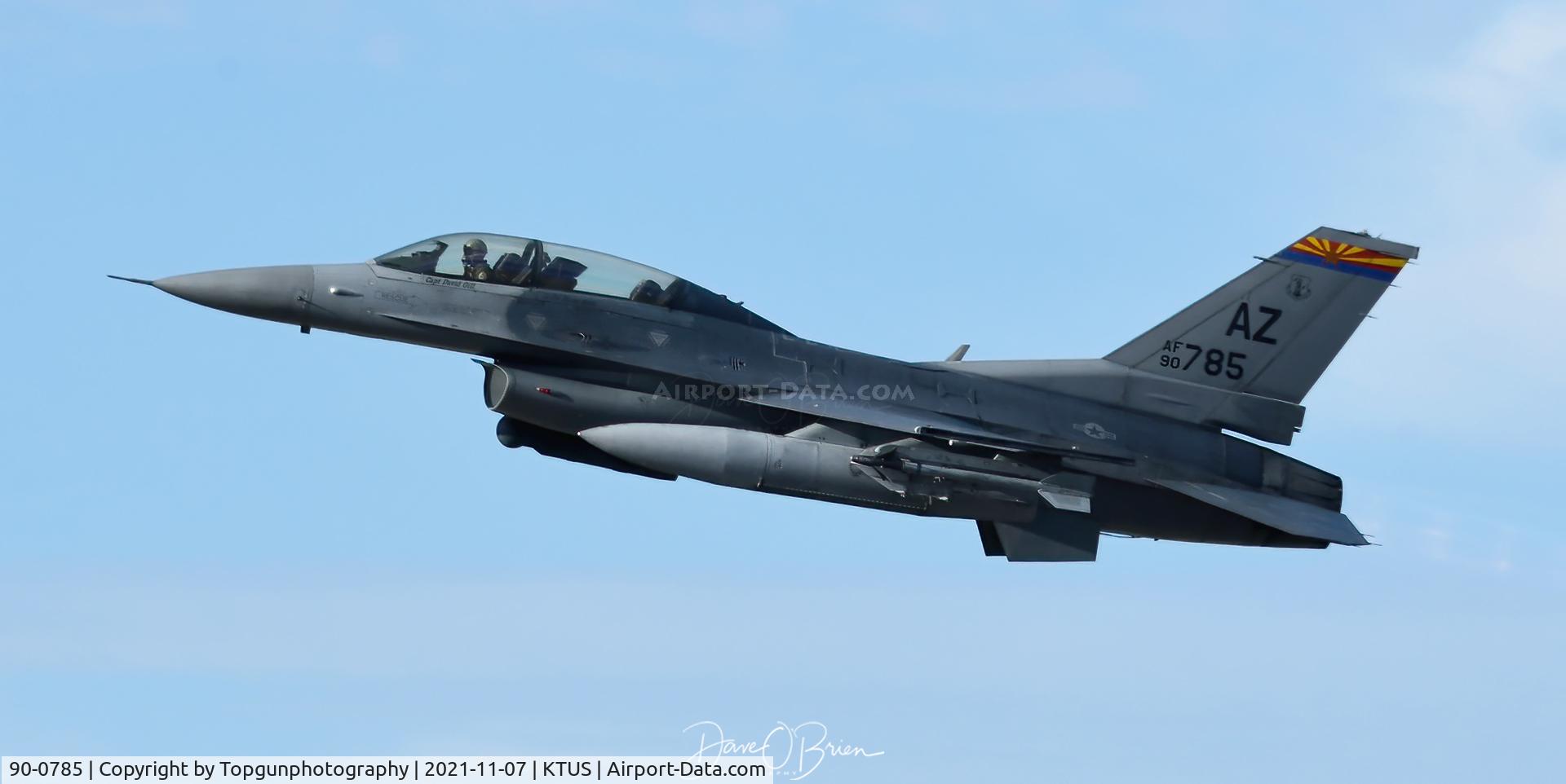 90-0785, 1990 General Dynamics F-16D Fighting Falcon C/N 1D-63, ROCKET33