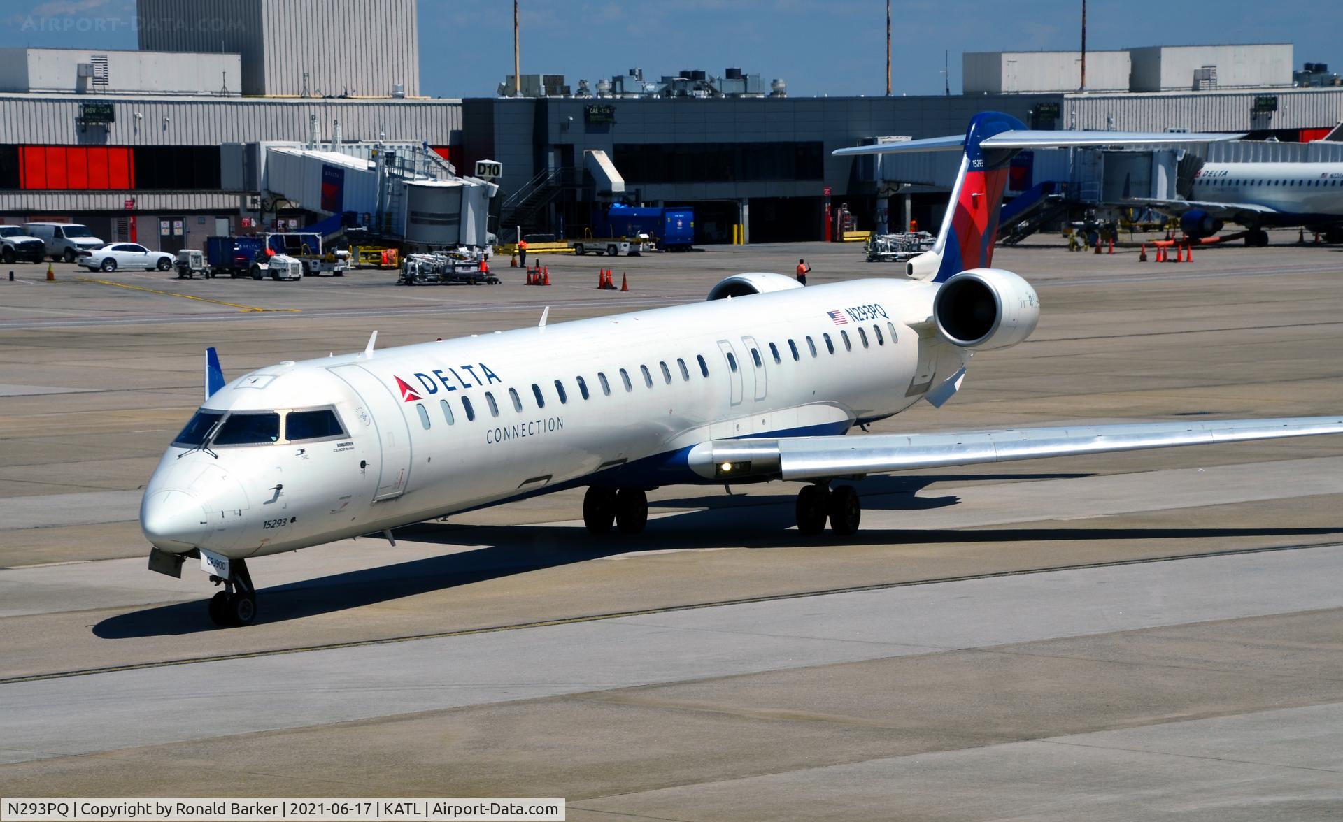 N293PQ, 2013 Bombardier CRJ-900 (CL-600-2D24) C/N 15293, Taxi Atlanta