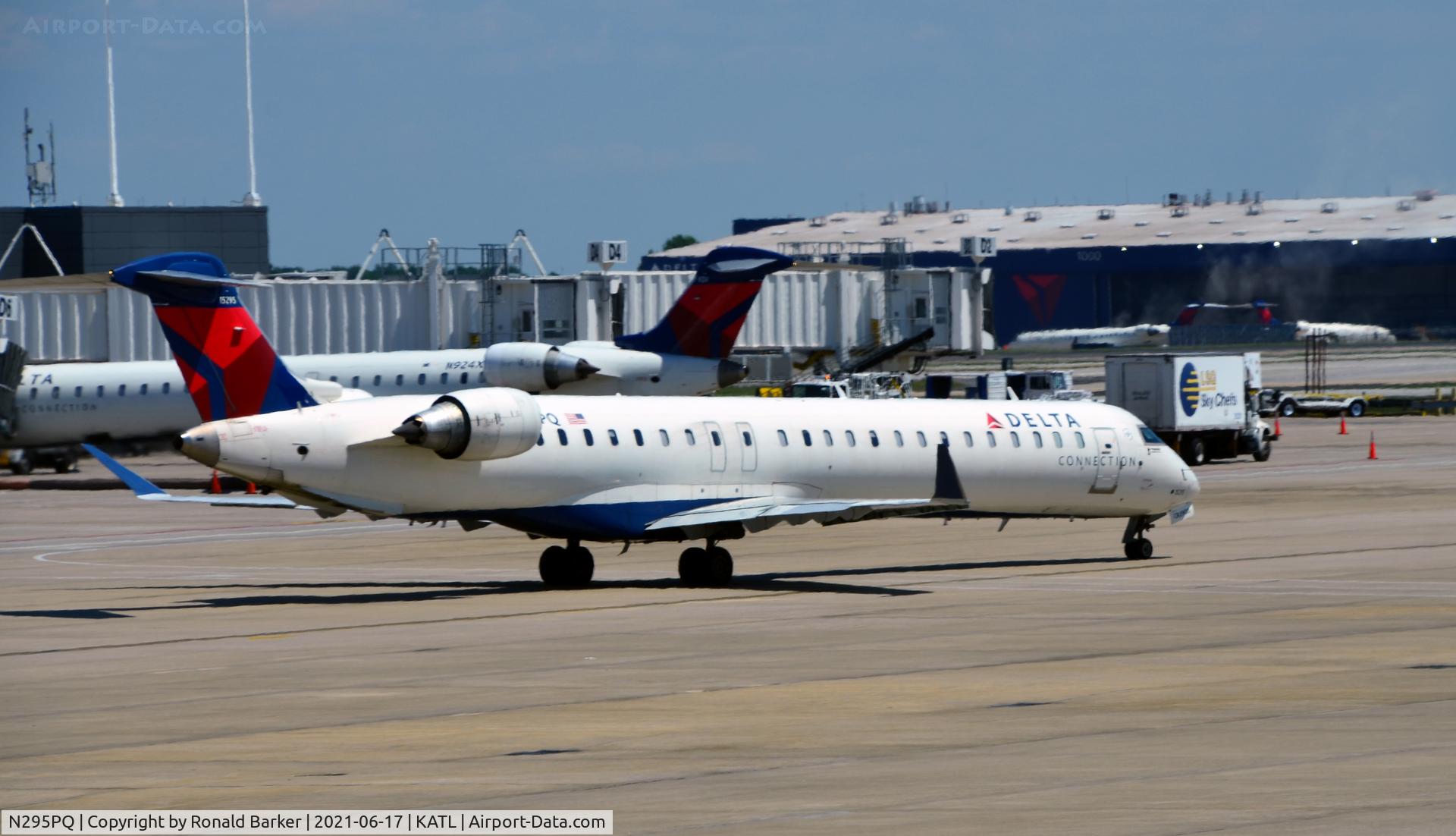 N295PQ, 2013 Bombardier CRJ-900 (CL-600-2D24) C/N 15295, Taxi Atlanta