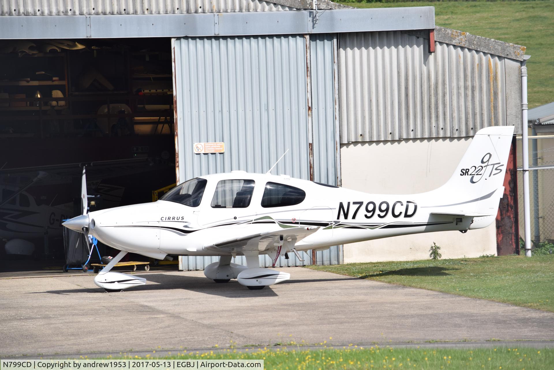 N799CD, 2005 Cirrus SR22 GTS C/N 1543, N799CD at Gloucestershire Airport.