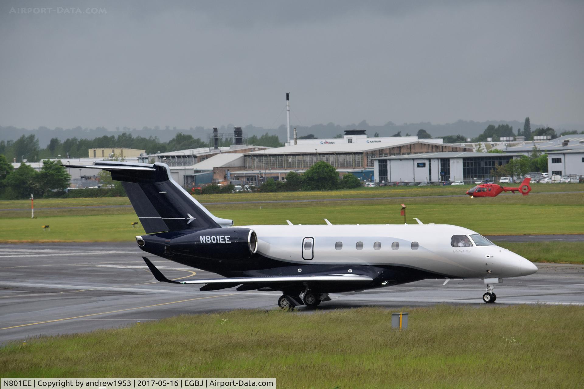 N801EE, 2016 Embraer EMB-545 Legacy 450 C/N 55010005, N801EE at Gloucestershire Airport.