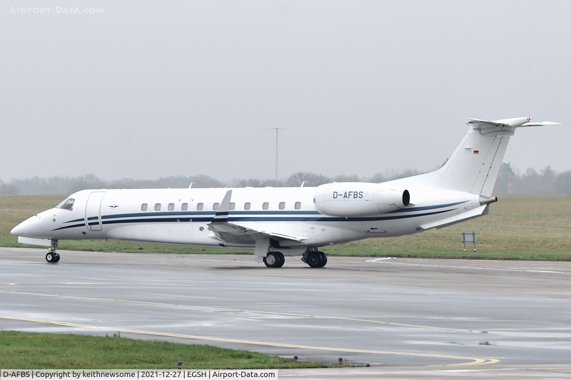 D-AFBS, 2015 Embraer EMB-135BJ Legacy 650 C/N 14501214, Leaving Norwich for Malaga.