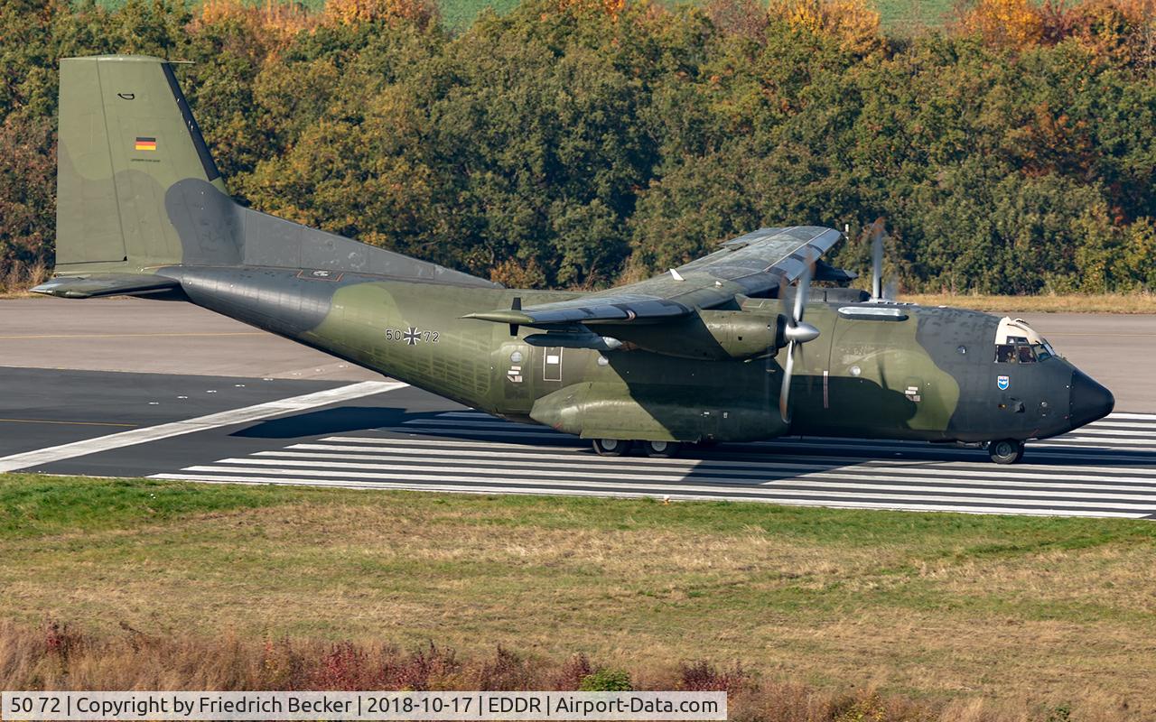 50 72, Transall C-160D C/N D109, line up prior take off from RW09