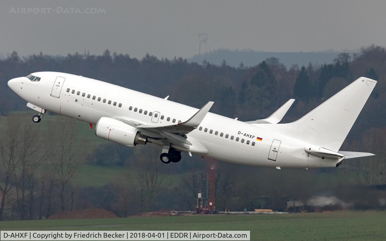 D-AHXF, 2007 Boeing 737-7K5 C/N 35136, departure via RW27