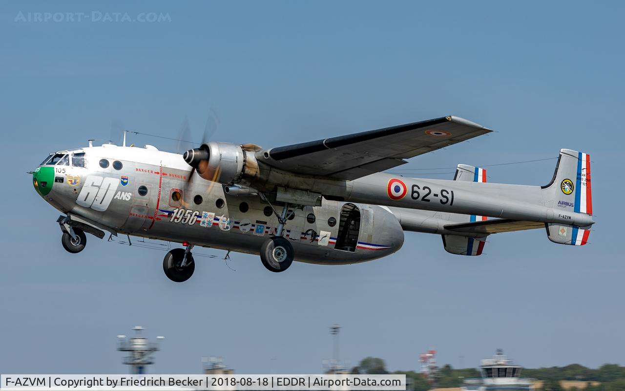 F-AZVM, 1956 Nord N-2501F Noratlas C/N 105, departure via RW27