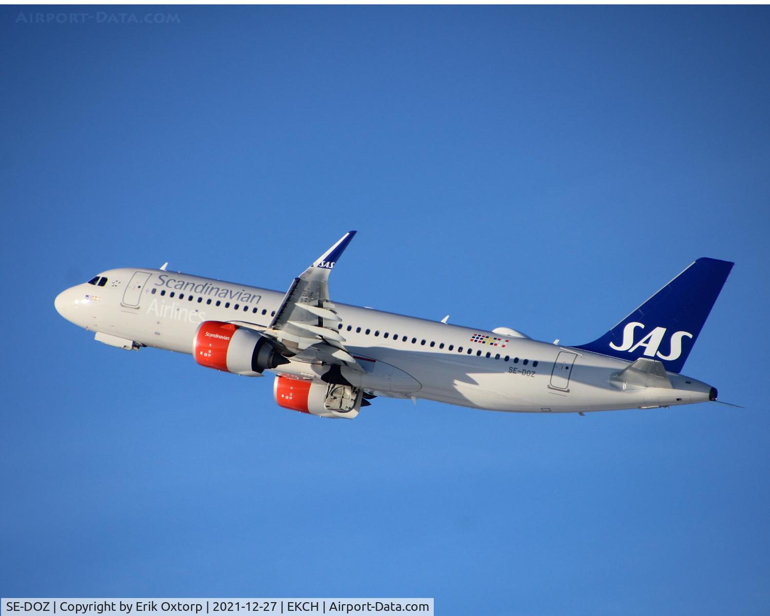 SE-DOZ, 2017 Airbus A320-251N C/N 7565, SE-DOZ taking off rw 22R