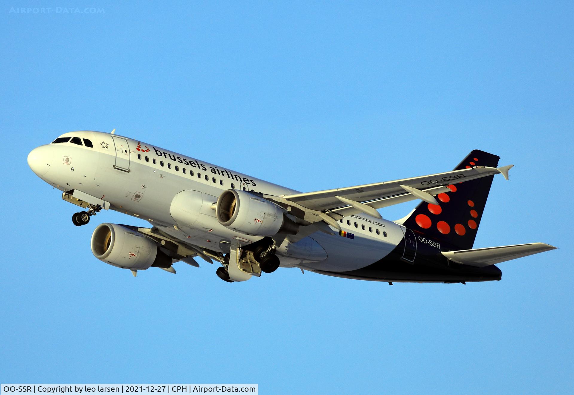 OO-SSR, 2010 Airbus A319-112 C/N 4275, Copenhagen 27.12.2021