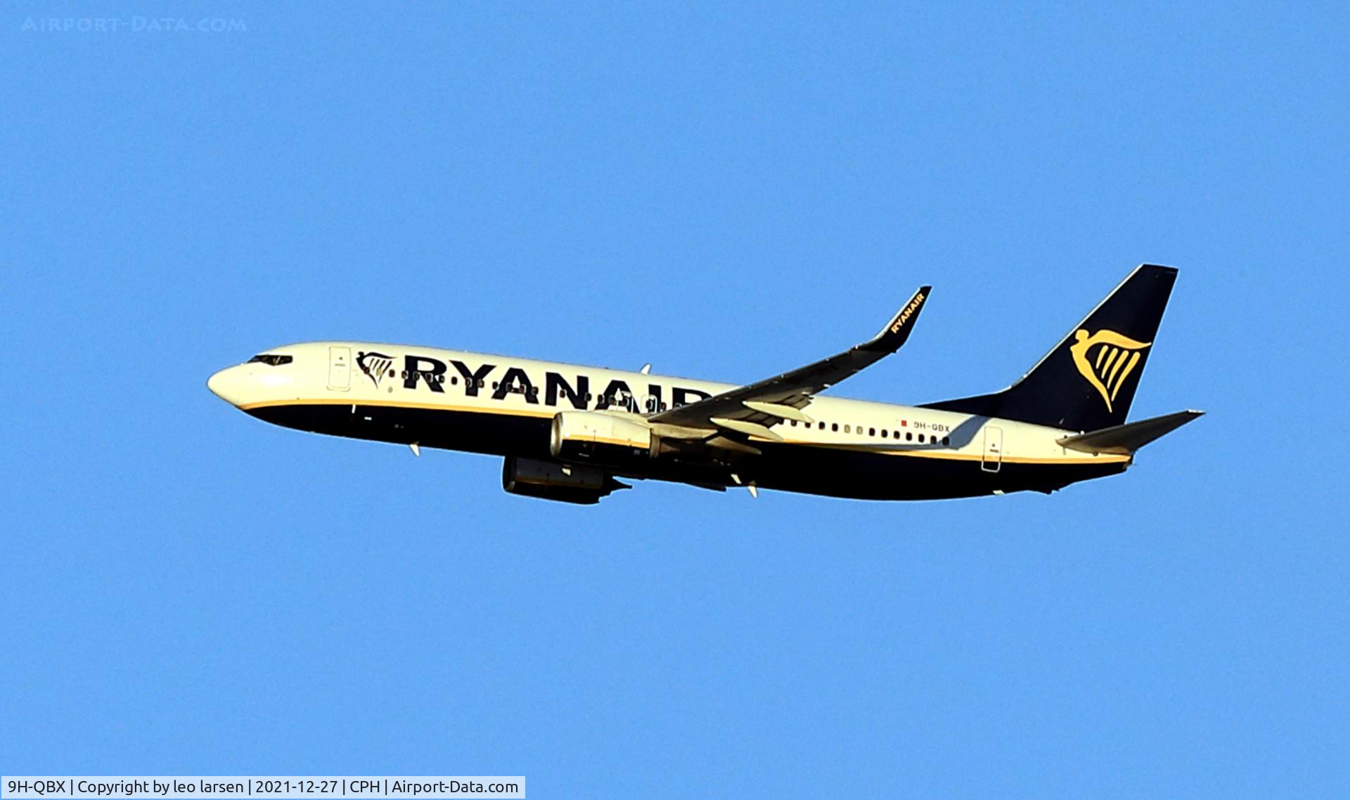 9H-QBX, 2016 Boeing 737-8AS C/N 61580, Copenhagen 27.12.2021