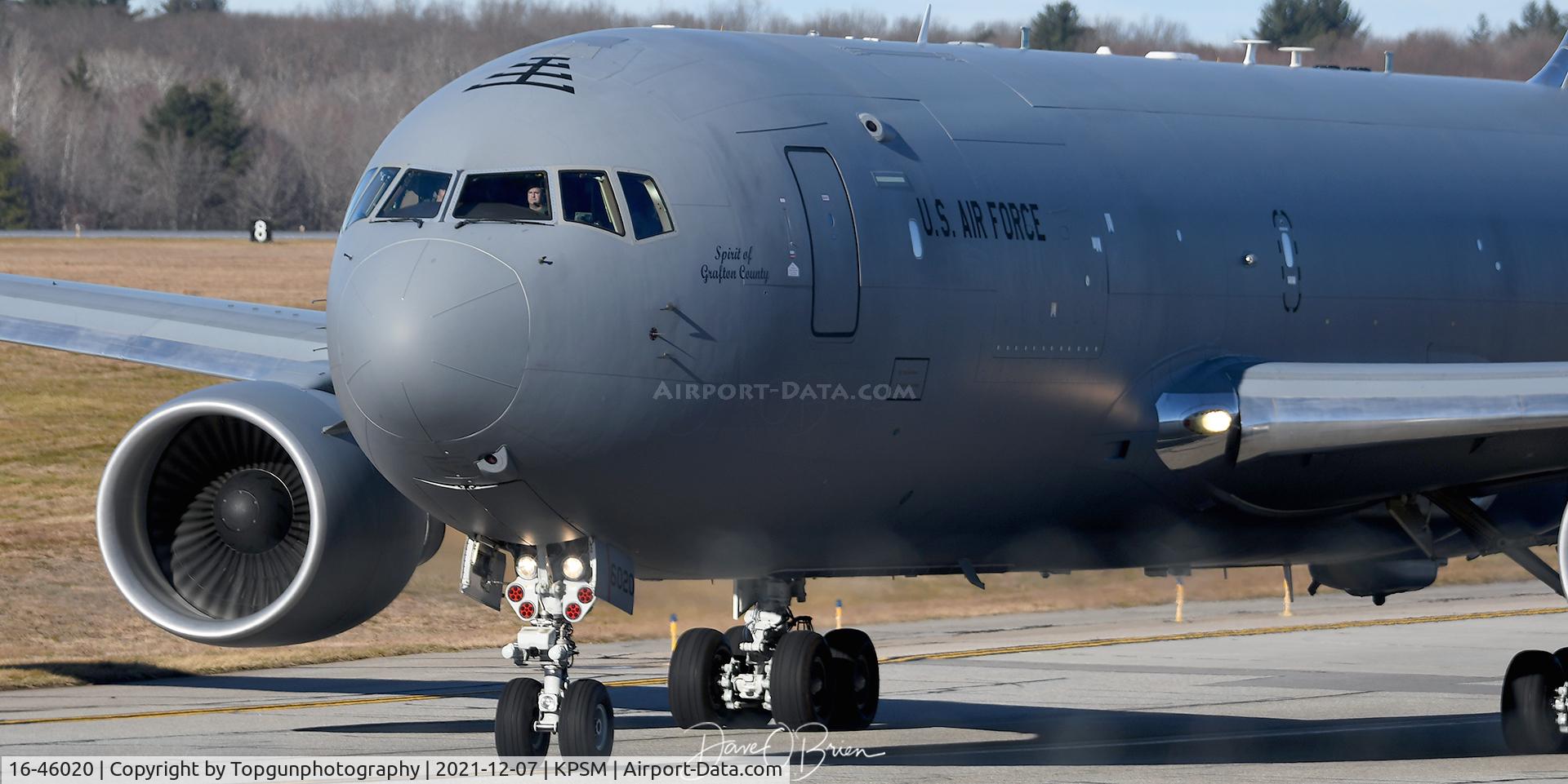 16-46020, 2016 Boeing KC-46A Pegasus (767-2LKC) C/N 34137, PACK81 taxing up to RW34
