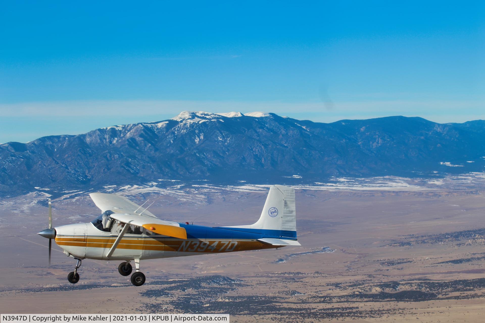 N3947D, 1957 Cessna 182A Skylane C/N 34647, Del Norte to Pueblo Colorado.