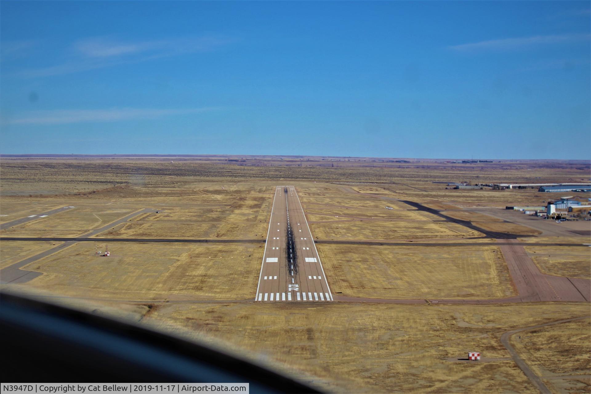 N3947D, 1957 Cessna 182A Skylane C/N 34647, Landing at KPUB.