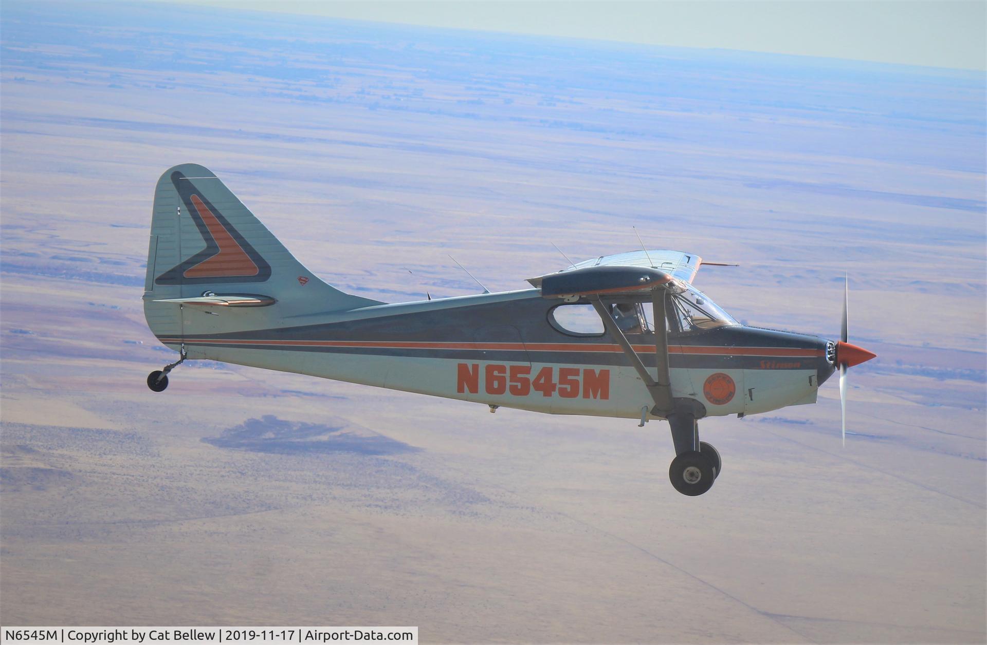 N6545M, 1948 Stinson 108-3 Voyager C/N 108-4545, Near KPUB Colorado