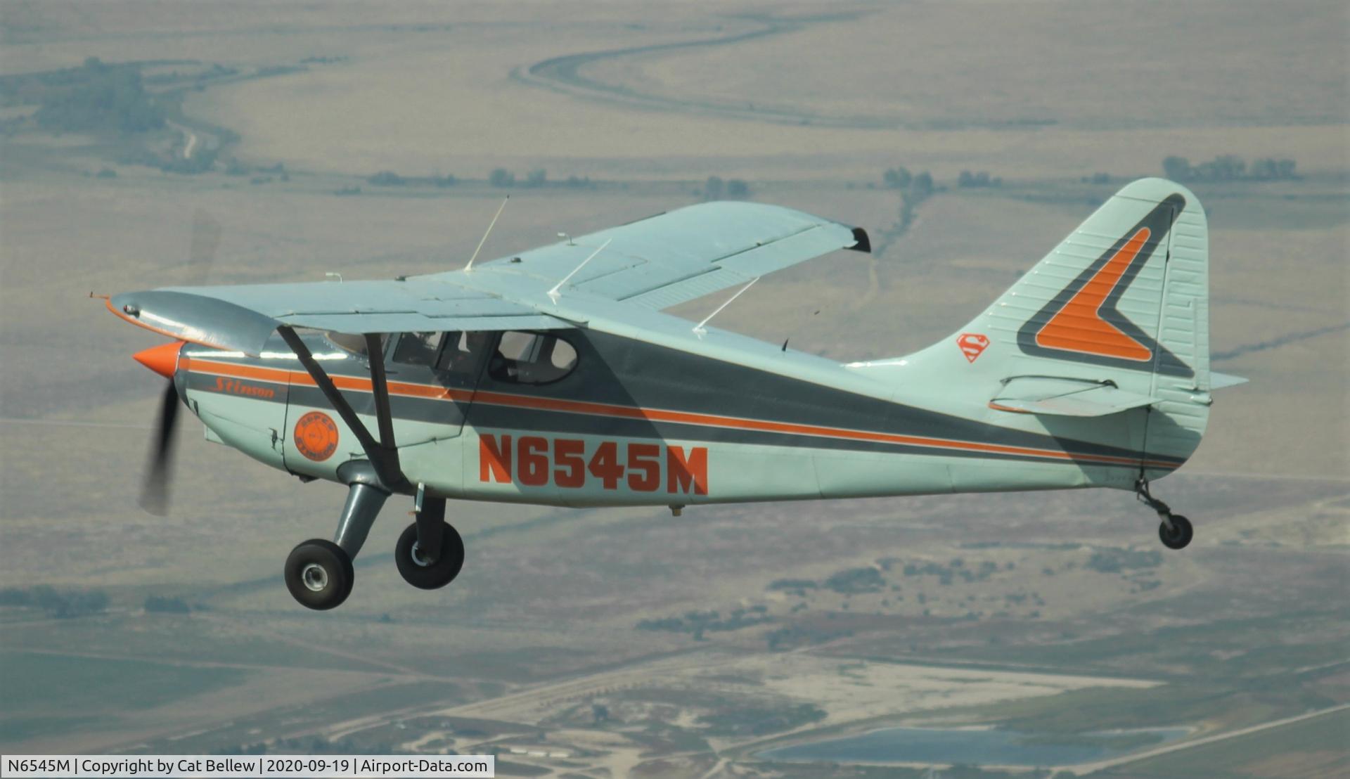 N6545M, 1948 Stinson 108-3 Voyager C/N 108-4545, Near KPUB