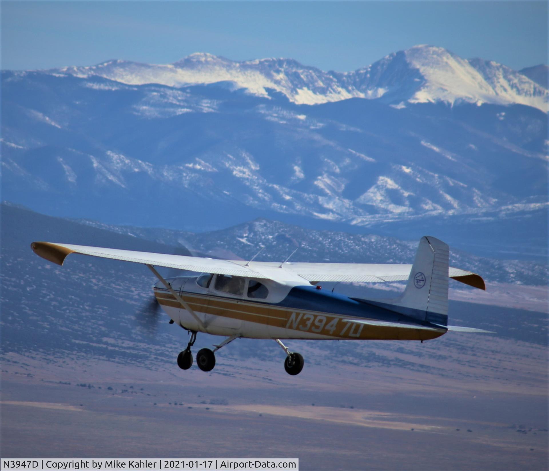 N3947D, 1957 Cessna 182A Skylane C/N 34647, Enroute to Del Norte from Pueblo Colorado.