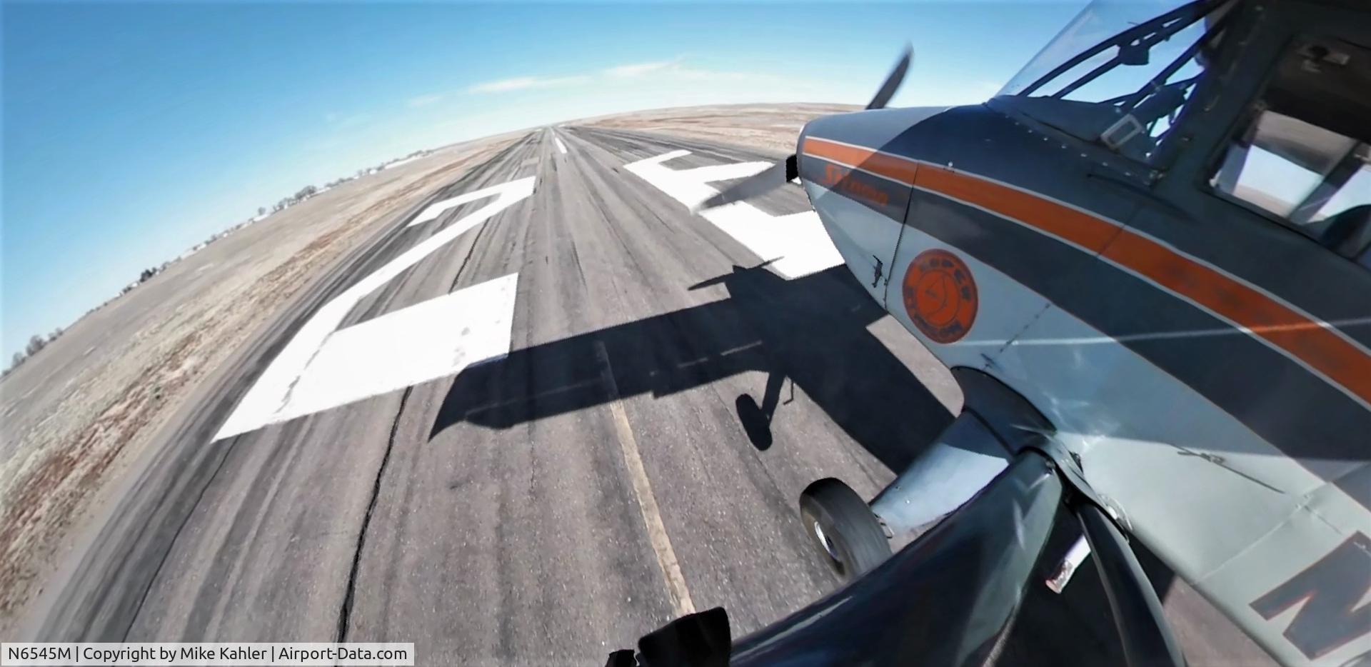 N6545M, 1948 Stinson 108-3 Voyager C/N 108-4545, Landing in La Junta