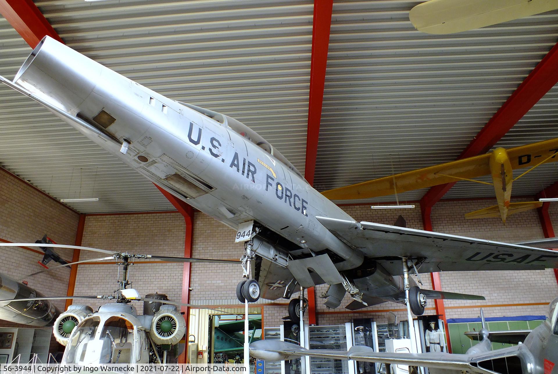56-3944, 1956 North American F-100F Super Sabre C/N 243-220, North American F-100F Super Sabre at the Flugausstellung P. Junior, Hermeskeil