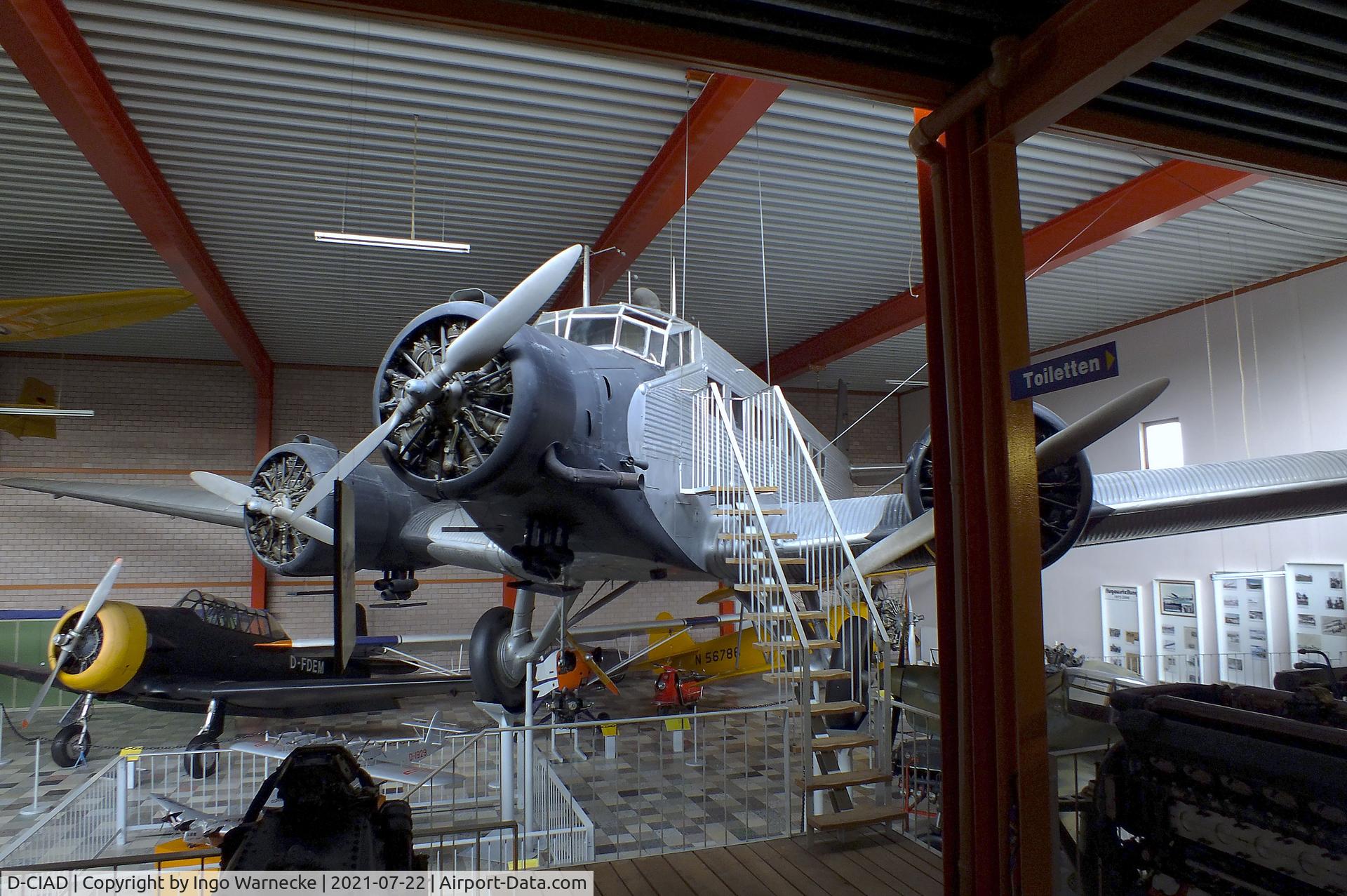 D-CIAD, Junkers (CASA) 352L (Ju-52) C/N 37, CASA 352L (Junkers Ju 52/3m) at the Flugausstellung P. Junior, Hermeskeil