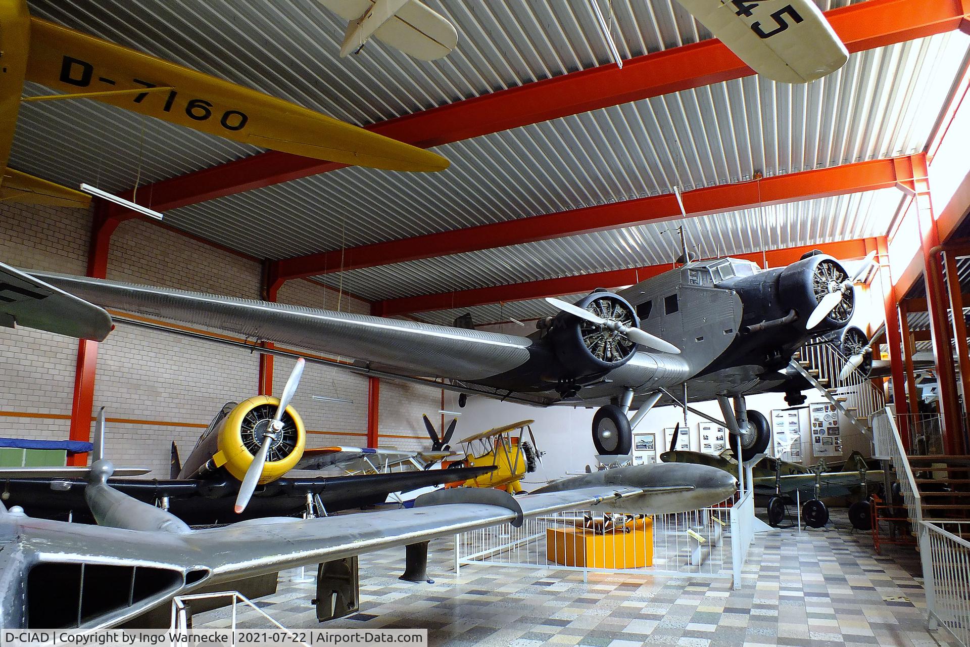 D-CIAD, Junkers (CASA) 352L (Ju-52) C/N 37, CASA 352L (Junkers Ju 52/3m) at the Flugausstellung P. Junior, Hermeskeil