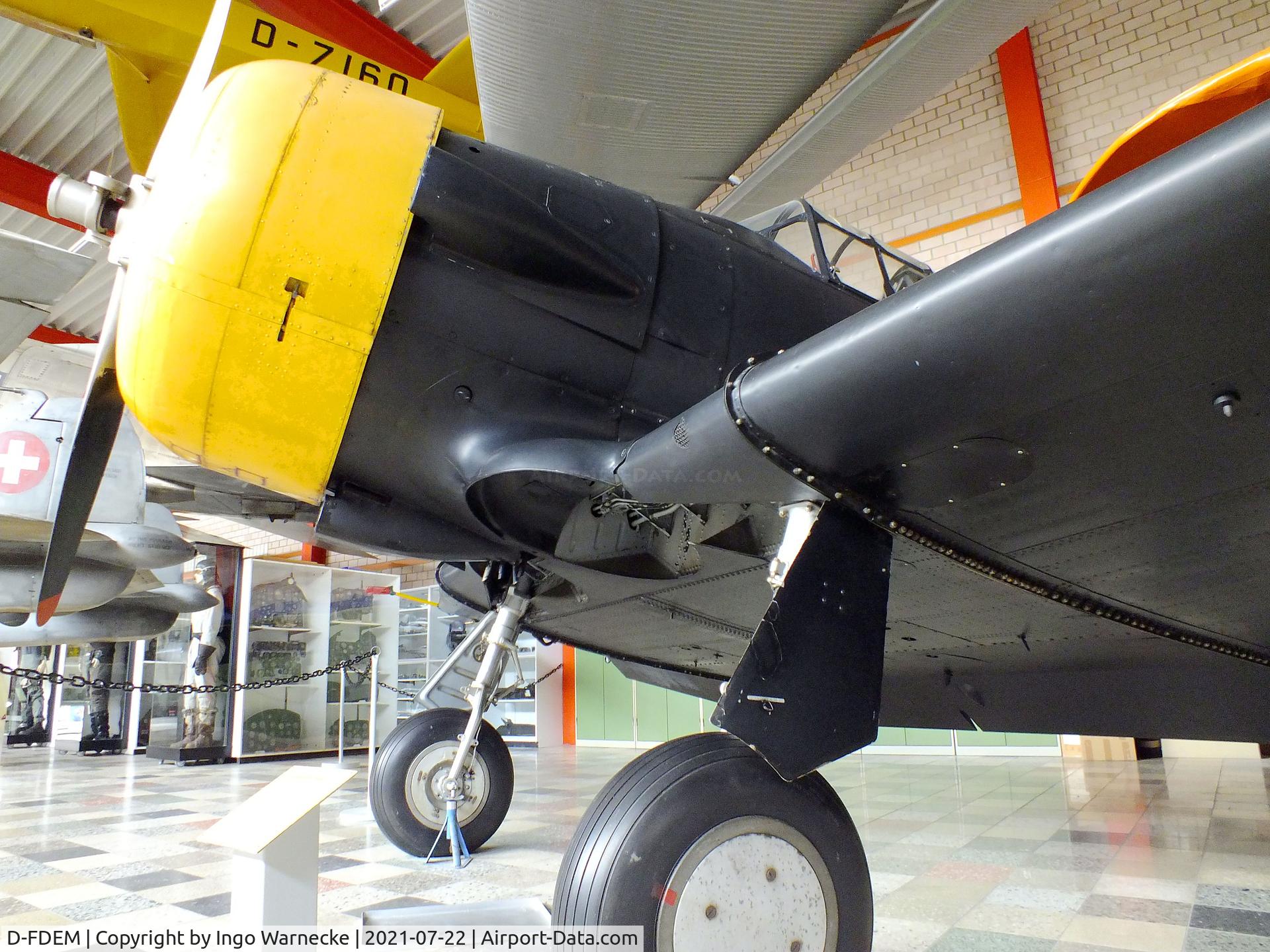 D-FDEM, North American AT-6F Texan C/N 121-42500, North American AT-6F Texan at the Flugausstellung P. Junior, Hermeskeil