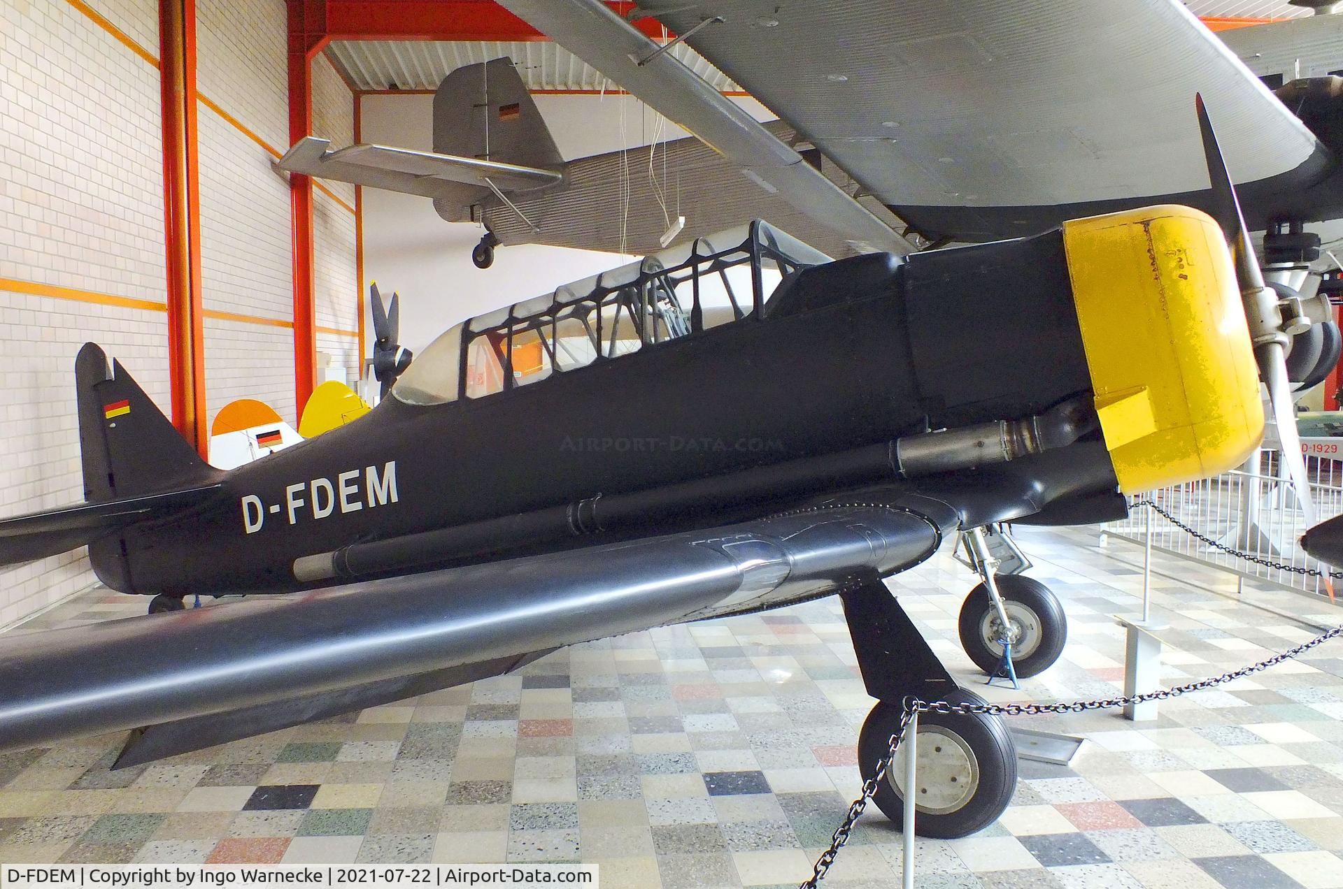 D-FDEM, North American AT-6F Texan C/N 121-42500, North American AT-6F Texan at the Flugausstellung P. Junior, Hermeskeil