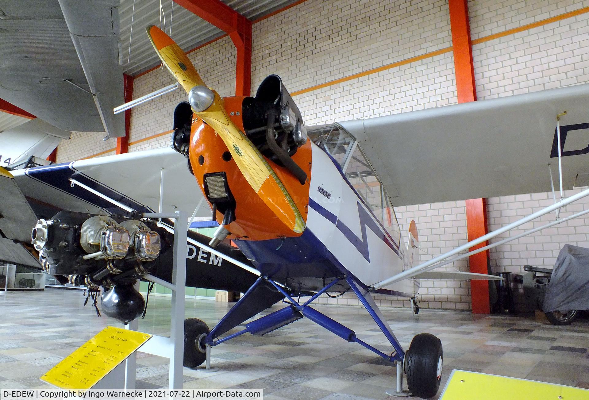 D-EDEW, 1944 Piper L-4J Grasshopper (J3C-65D) C/N 10506, Piper L-4J Grashopper (J3 Cub) at the Flugausstellung P. Junior, Hermeskeil