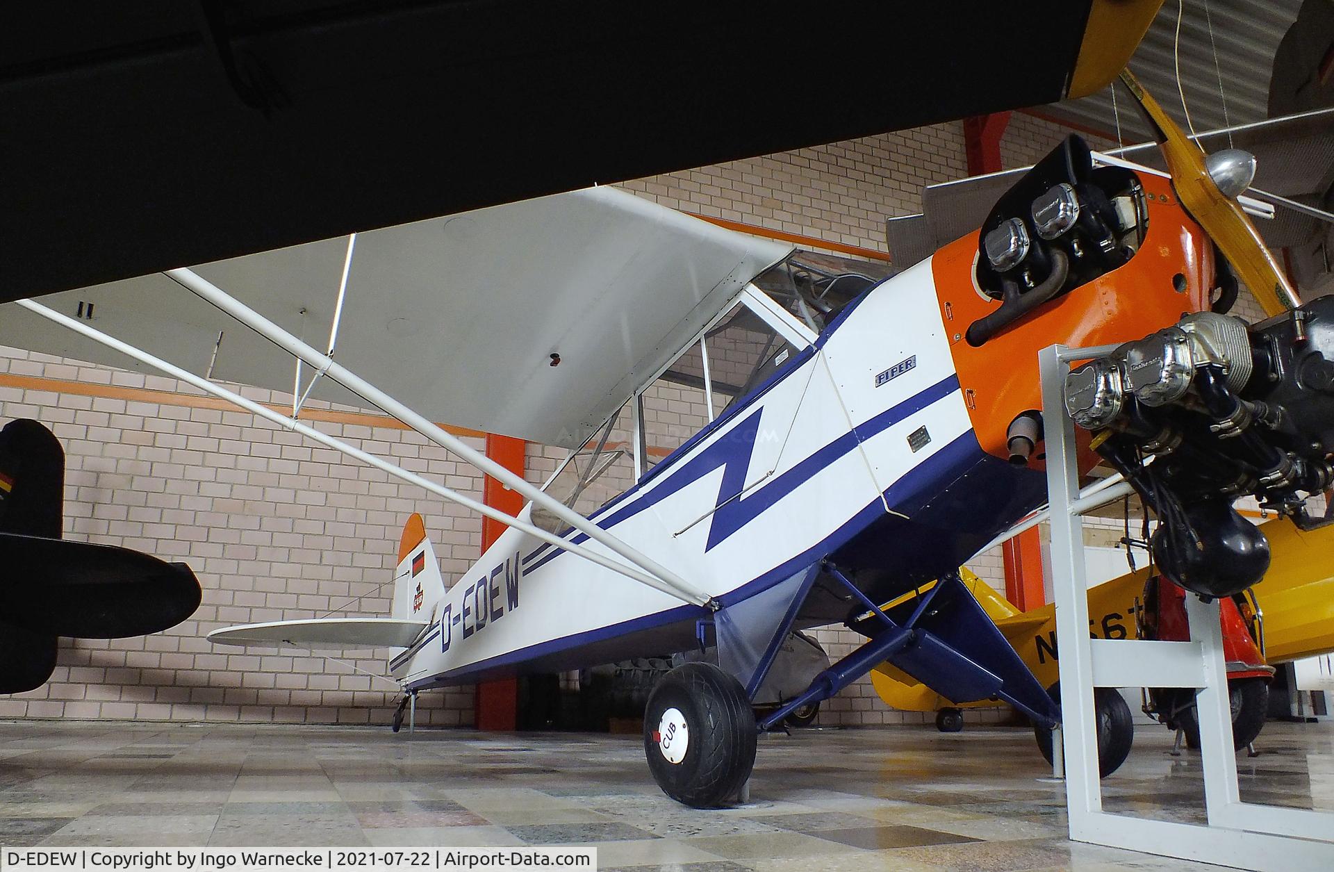 D-EDEW, 1944 Piper L-4J Grasshopper (J3C-65D) C/N 10506, Piper L-4J Grashopper (J3 Cub) at the Flugausstellung P. Junior, Hermeskeil