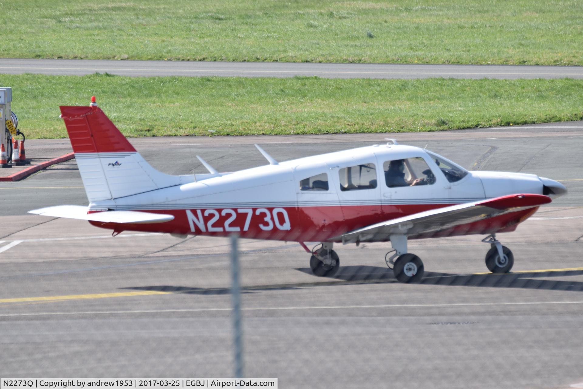 N2273Q, 1977 Piper PA-28-181 Cherokee Archer II C/N 28-7790389, N2273Q at Gloucestershire Airport.