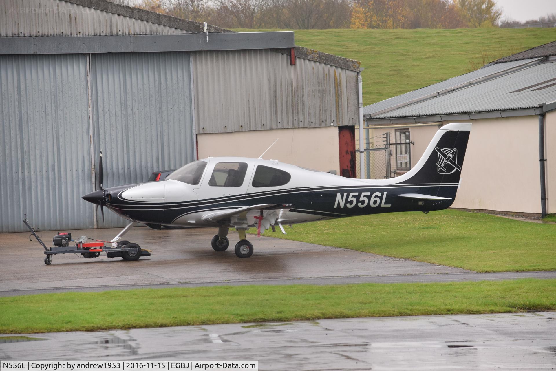 N556L, 2001 Cirrus SR22 C/N 0132, N556L at Gloucestershire Airport.