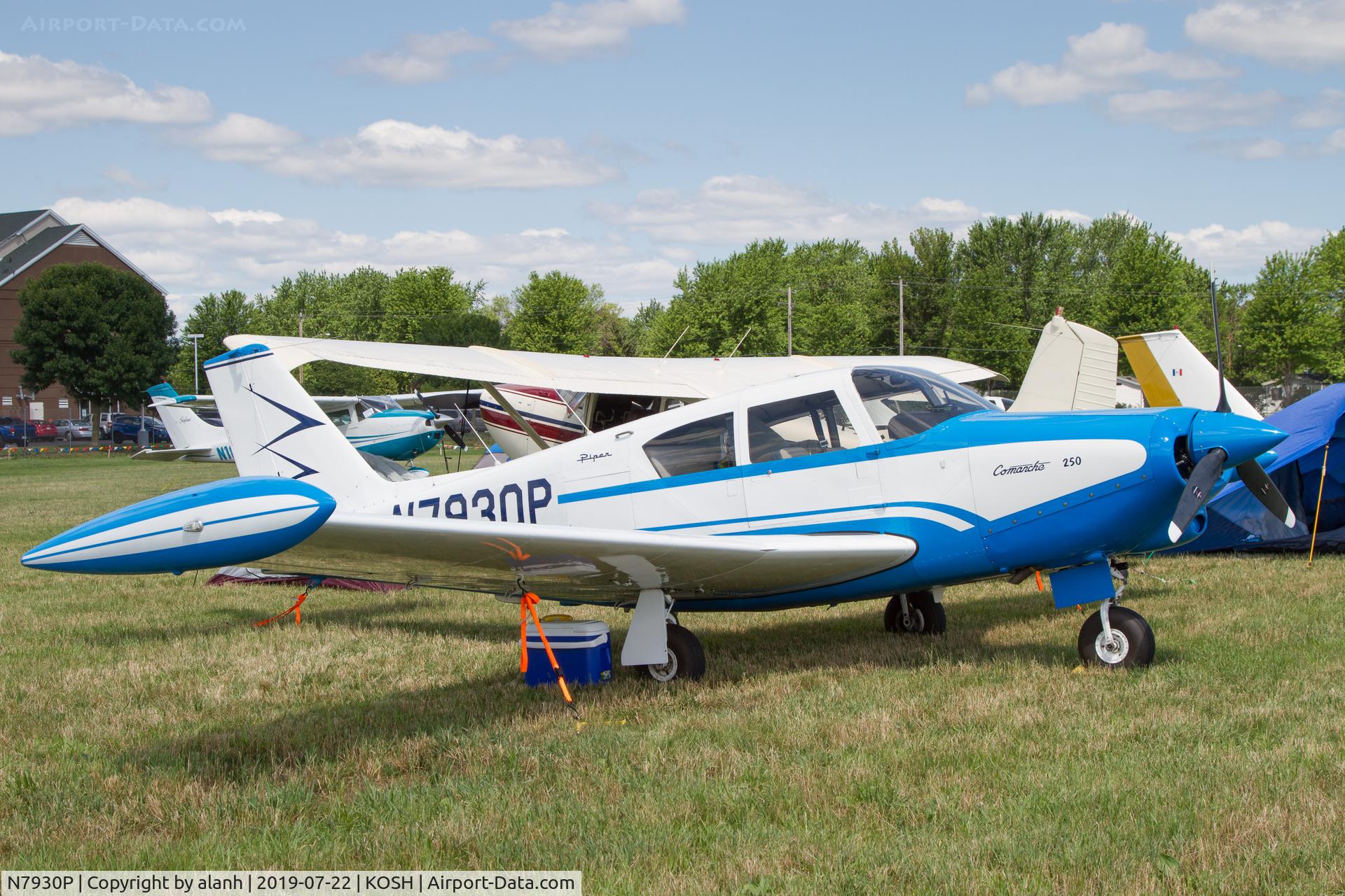 N7930P, 1962 Piper PA-24-250 Comanche C/N 24-3164, At AirVenture 2019