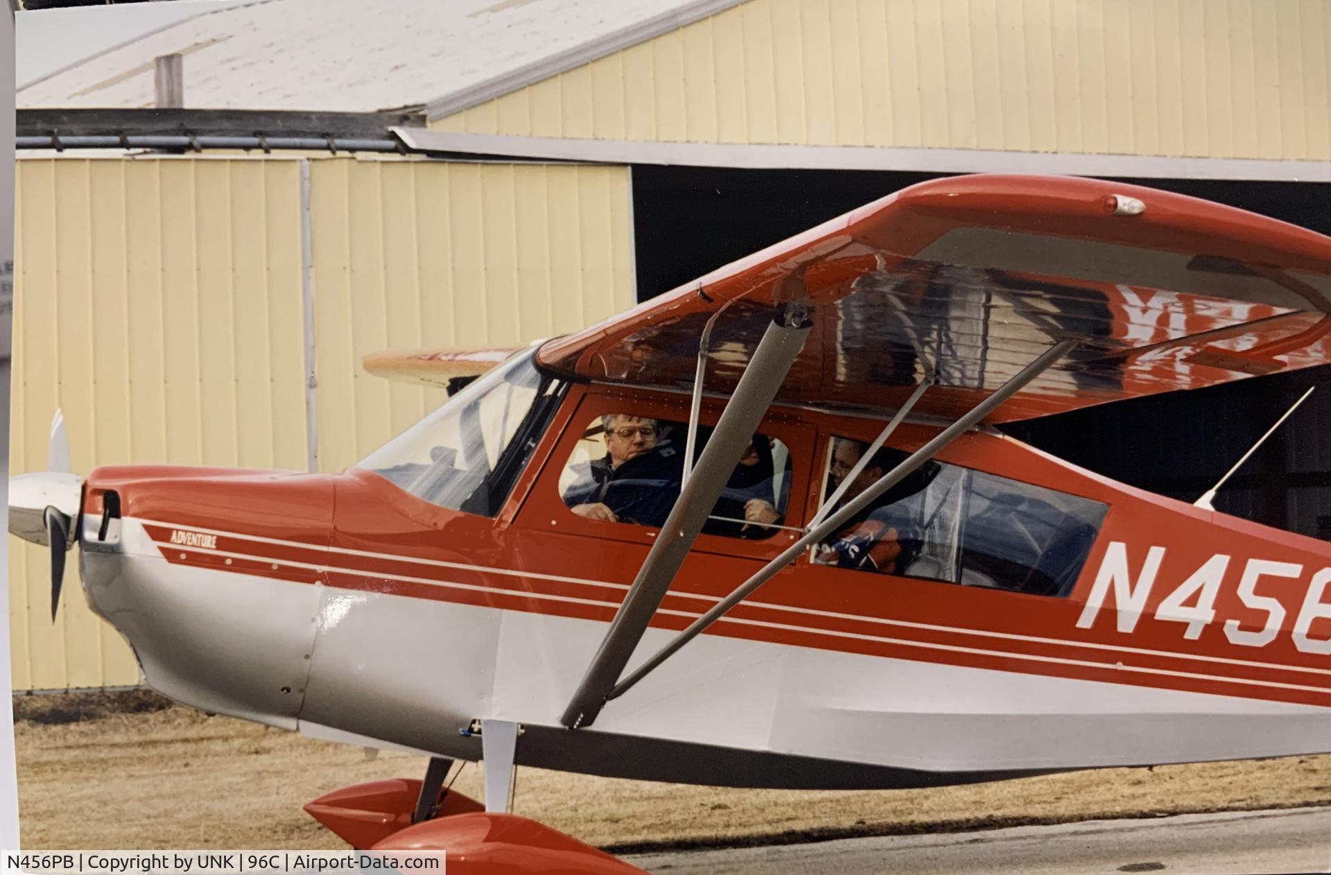 N456PB, 1997 American Champion 7GCAA Citabria C/N 400-97, Original owner Louis Buffkin (Front) picking up a N456PB at the ACA factory. 1997