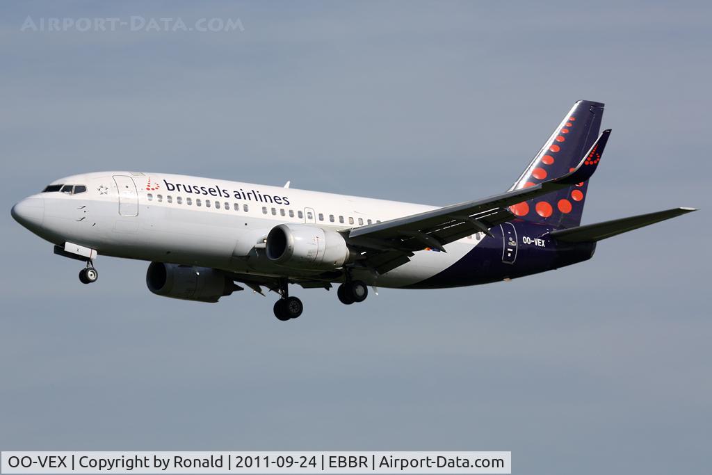 OO-VEX, 1997 Boeing 737-36N C/N 28670, at bru