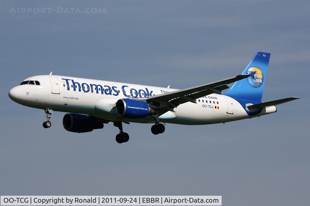 OO-TCG, 1993 Airbus A320-231 C/N 443, at bru