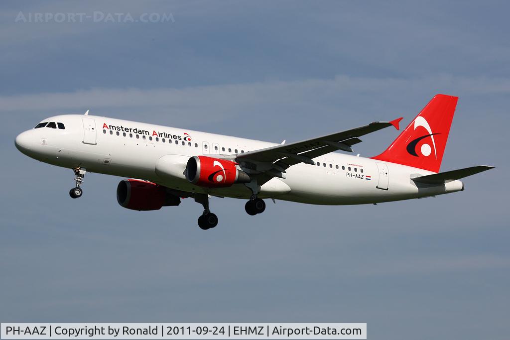 PH-AAZ, 1996 Airbus A320-232 C/N 565, at bru