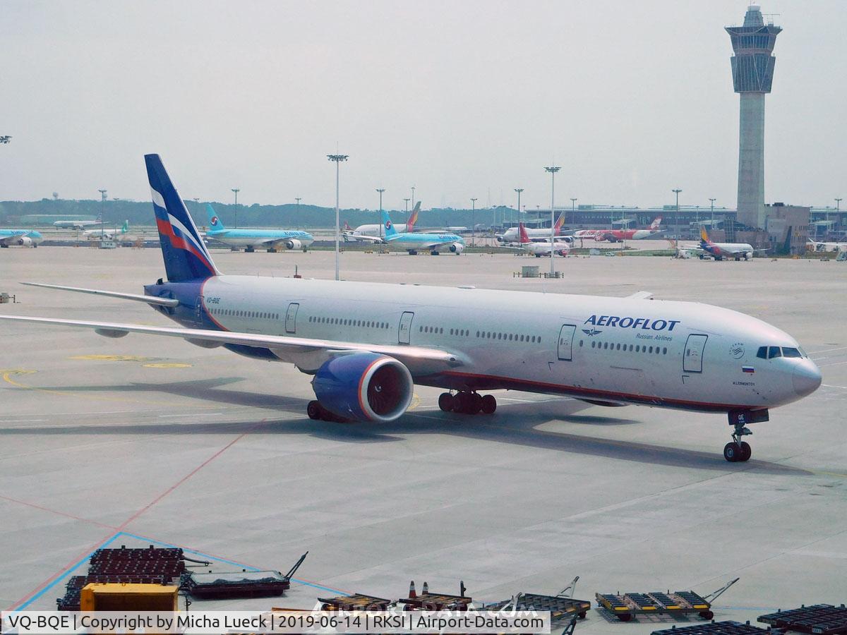 VQ-BQE, 2014 Boeing 777-3M0/ER C/N 41683, At Incheon