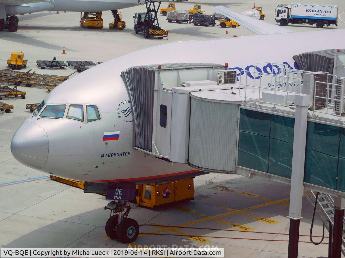 VQ-BQE, 2014 Boeing 777-3M0/ER C/N 41683, M. Lermontov at Incheon
