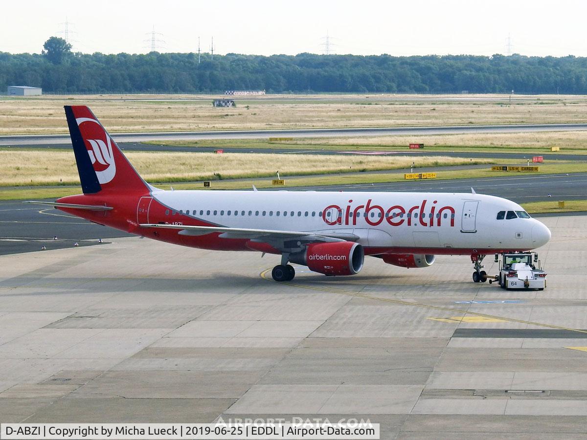 D-ABZI, 2007 Airbus A320-216 C/N 3328, At Düsseldorf
