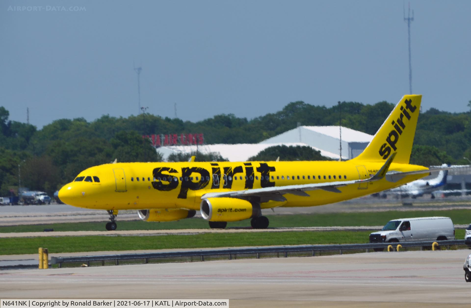 N641NK, 2015 Airbus A320-232 C/N 6566, Taxi for takeoff Atlanta