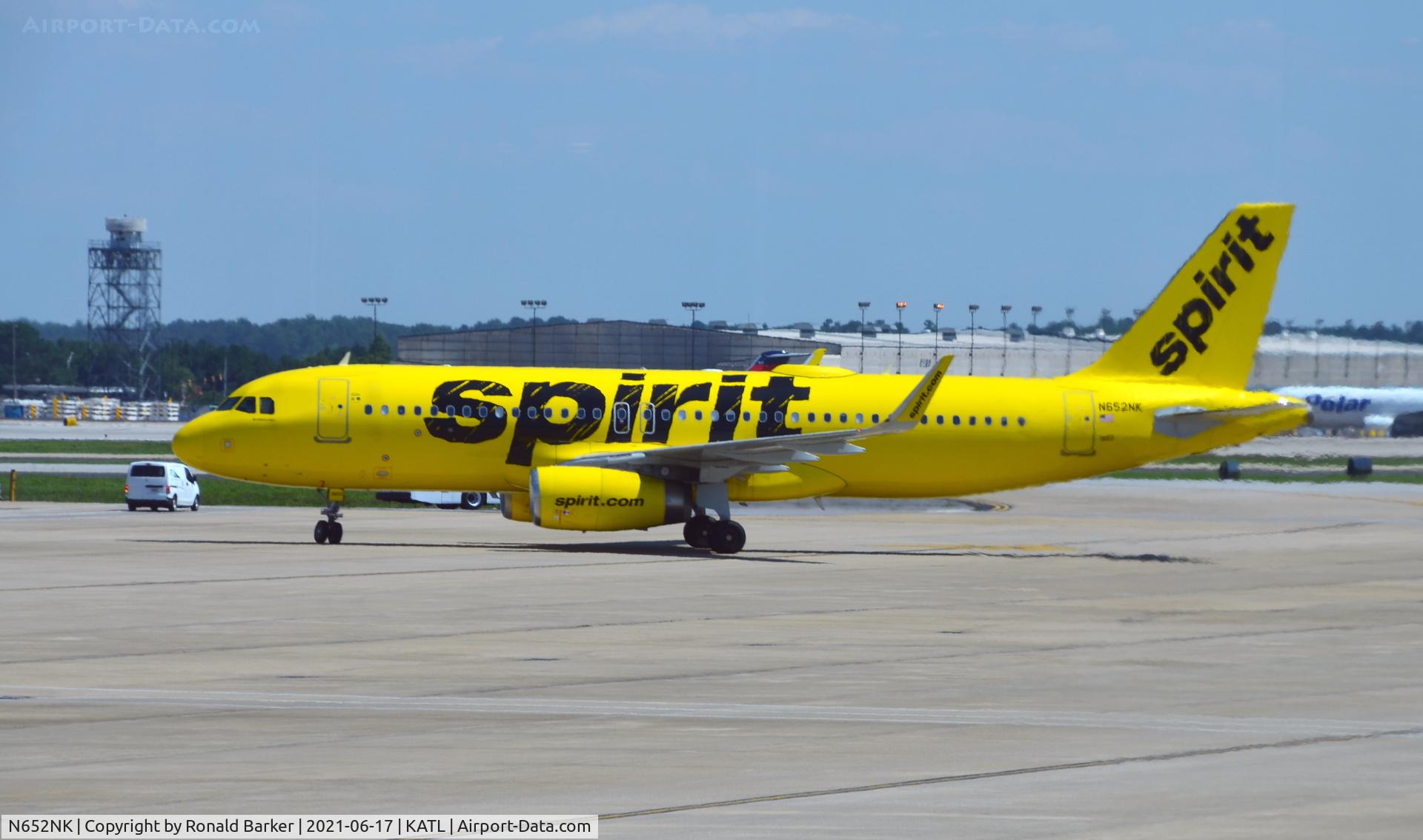 N652NK, 2017 Airbus A320-232 C/N 8021, Taxi Atlanta