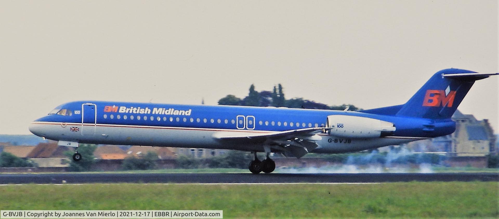 G-BVJB, 1994 Fokker 100 (F-28-0100) C/N 11488, Slide scan